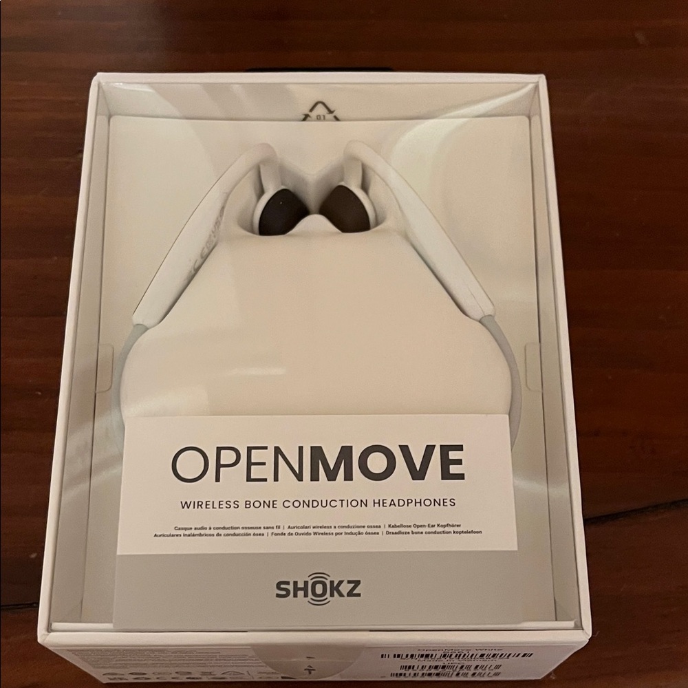 Shokz OpenMove Bone Conduction Headphones - White